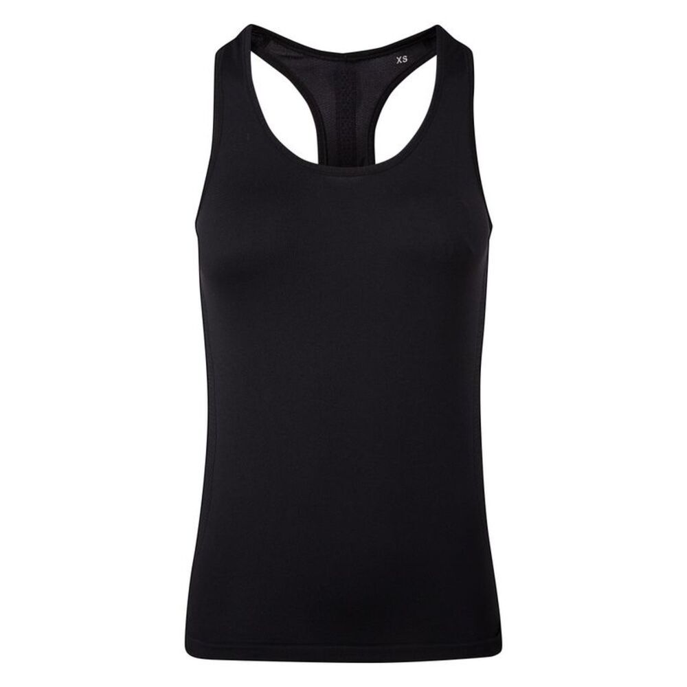 TriDri Womens/Ladies Seamless 3D Fit Multi Sport Sculpt Undershirt / Full Black